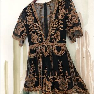 V Neck Boutique Romper